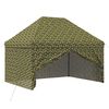 vidaXL Canopy Tent with 4 Sidewalls 2.95 x 4.1 m Army Camouflage