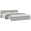 vidaXL Bed Frame without Mattress Grey Sonoma 160x200 cm
