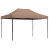 vidaXL Foldable Party Tent Pop-Up Brown 410x279x315 cm