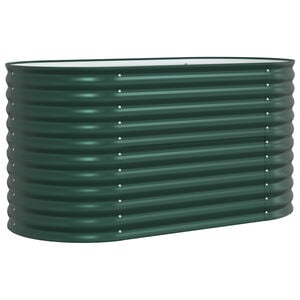 vidaXL Raised Bed Green 160 x 80 x 81 cm Steel