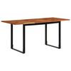 vidaXL Dining Table 160x80x75 cm Solid Wood Acacia