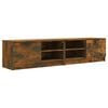vidaXL 2 Piece TV Cabinet Set Smoked Oak 80x35x36,5 cm Engineered Wood
