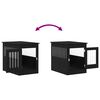 vidaXL Dog Crate Furniture Black Oak 80x55x68 cm Engineered Wood
