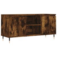 vidaXL TV Cabinet Smoked Oak 104x35x50 cm Engineered Wood