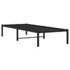 vidaXL Metal Bed Frame without Mattress Black 75x190cm