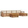 vidaXL Outdoor Sofa Set 6 pcs Natural Solid Acacia Wood