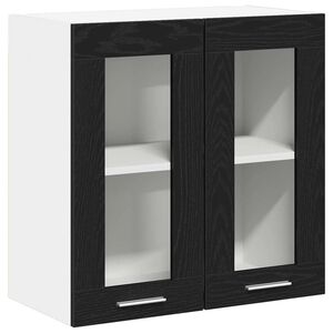 vidaXL Hanging Cabinet Black Oak 60 x 31 x 60 cm Engineered Wood