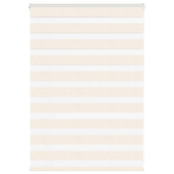 vidaXL Zebra Blind Marble Beige 95x100 cm Fabric Width 90.9 cm Polyester