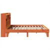 vidaXL Bed Frame without Mattress Wax Brown 200x200 cm Solid Wood Pine