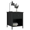 vidaXL Bedside Cabinet Black 40x42x50 cm Engineered Wood