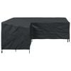 vidaXL Furniture Cover Black 235 x 235 x 80 cm 600D Oxford Fbric