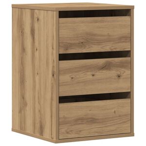 vidaXL Corner Chest of Drawers Artisian Oak 40x41x58 cm Engineered Wood