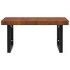 vidaXL Basin Shelf Wall Mounted Steel and Solid Wood Oak