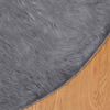 vidaXL Faux Sheepskin Rug Tafalla Anthracite &Oslash; 160 cm Polyester