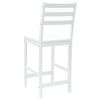 vidaXL Dining Chairs 2 pcs White 40 x 47.5 x 99.5 cm Solid Rubber Wood