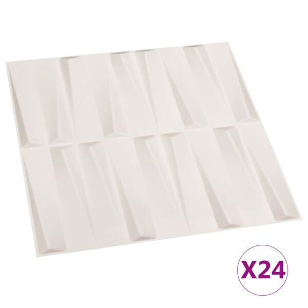 vidaXL 24 pcs Wall Panels 3D 0.5x0.5 m 6 m&sup2;