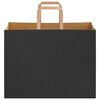 vidaXL Paper Bags 50 pcs with Handles Black 32x17x25 cm