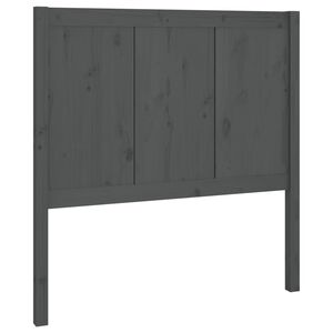 vidaXL Bed Headboard Grey 80.5x4x100 cm Solid Pine Wood