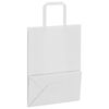 vidaXL Paper Bags 50 pcs with Handles White 21x11x28 cm