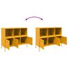 vidaXL Sideboard Mustard Yellow 100.5x39x79 cm Steel