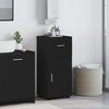 vidaXL Bathroom Cabinet Set with Drawer TULUM Black 37 x 31.5 x 82 cm
