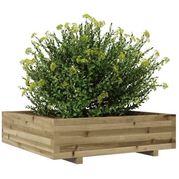 vidaXL Garden Planter 90x90x26.5 cm Impregnated Wood Pine