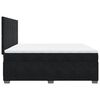 vidaXL Box Spring Bed with Mattress Black 200x200 cm Velvet