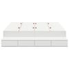 vidaXL Storage Bed Frame with Drawer White 140 cm Engineered Wood