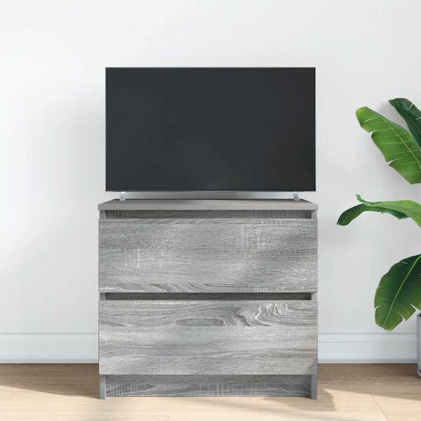 vidaXL TV Cabinet Grey Sonoma 60x35x54 cm Engineered Wood
