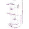 vidaXL Cat Tree with Sisal Scratching Posts Light Grey 176 cm