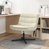 vidaXL Swivel Chair Cream 63 x 75 x 76 cm PU