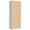 vidaXL Highboard Grey Sonoma 70x41x185 cm Engineered Wood