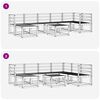 vidaXL Outdoor Sofa Set 8 pcs Natural Solid Acacia Wood
