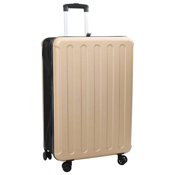 vidaXL Suitcase Folding Champagne 50 x 30 x 76 cm ABS Plastic