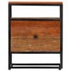 vidaXL Bedside Cabinet 40x30x50 cm Solid Reclaimed Wood and Steel