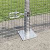 vidaXL Fence Post Silver 100 x 0.5 m (16 x 16 mm mesh) Steel