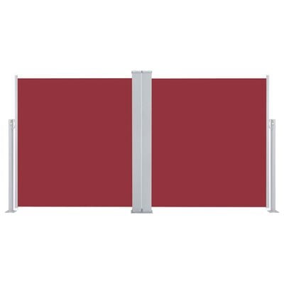vidaXL Retractable Side Awning Red 140x600 cm