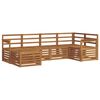 vidaXL Sofa Sets 6 pcs Natural Solid Acacia Wood