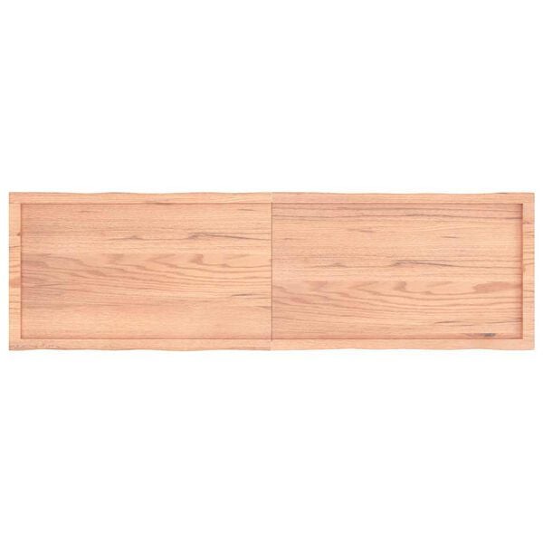 vidaXL Table Top Light Brown 180x50x(2-6)cm Treated Solid Wood Live Edge
