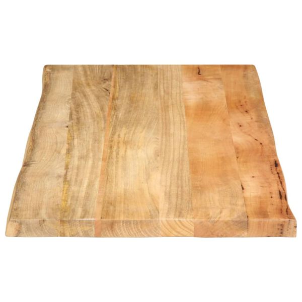 vidaXL Table Top 120x60x2.5 cm Live Edge Solid Wood Mango
