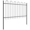 vidaXL Garden Fence Grey 1.7 x 1 m Powder-coated steel