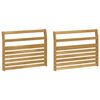 vidaXL Armrests Module 2 pcs White 78.5 x 8.5 x 60 cm