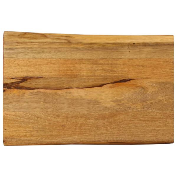 vidaXL Table Top 50x40x3.8 cm Live Edge Solid Wood Mango