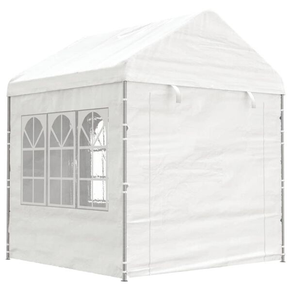 vidaXL Gazebo with Roof White 17.84x2.28x2.69 m Polyethylene