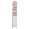 vidaXL 4-Panel Room Divider White 140x165 cm Fabric