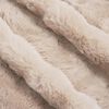 vidaXL Faux Rabbit Fur Blanket 4 pcs Beige 150 x 220 cm Polyester