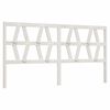 vidaXL Bed Headboard White 206x4x100 cm Solid Wood Pine