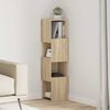 vidaXL Corner Cabinet Sonoma Oak 25.5x25x102cm Engineered Wood