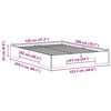 vidaXL Floor Bed Frame with Storage Brown 120 x 200 cm Solid pine wood