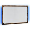 vidaXL LED Bathroom Mirror Sonoma Oak 60x8.5x38 cm Engineered Wood